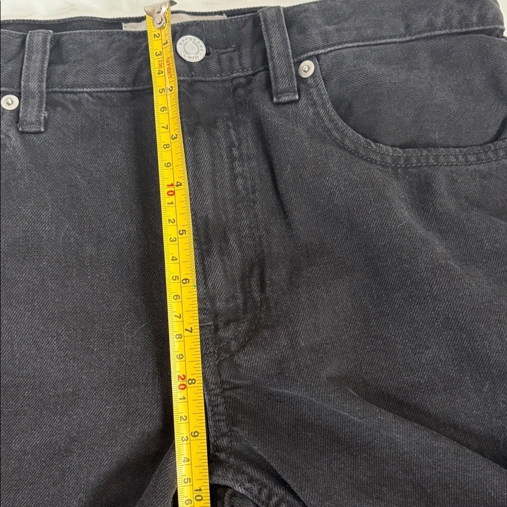 Everlane The Slouch black bootcut jean 5 pocket zip and button close - Picture 16 of 16